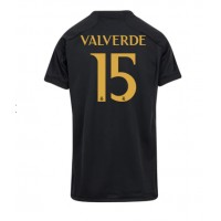 Billiga Real Madrid Federico Valverde #15 Tredje fotbollskläder Dam 2023-24 Kortärmad